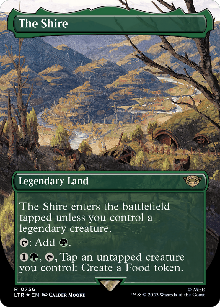 The Shire (Borderless) (Surge Foil) [The Lord of the Rings: Tales of Middle-Earth] | Sanctuary Gaming