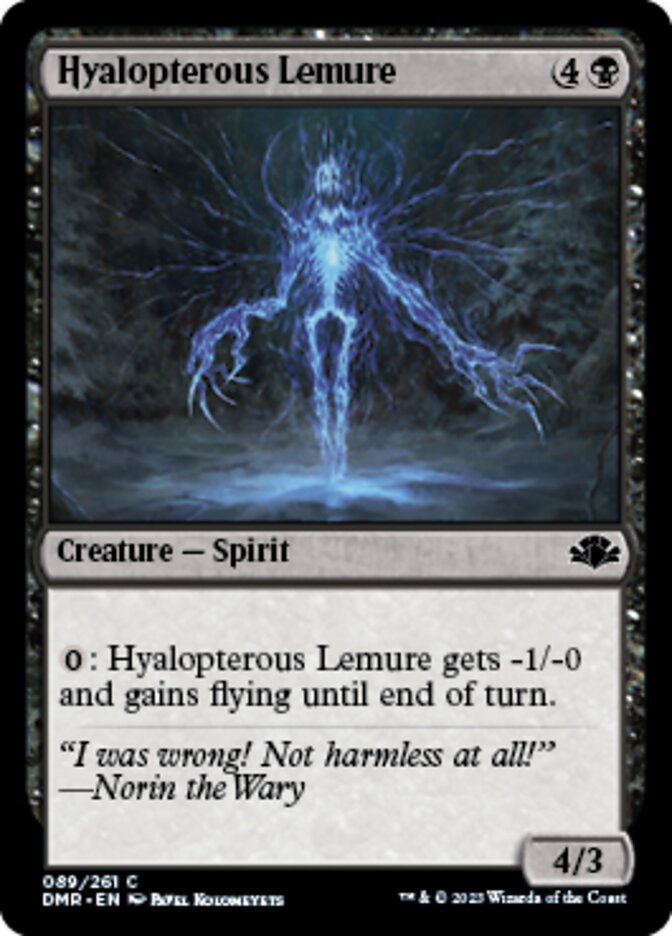Hyalopterous Lemure [Dominaria Remastered] | Sanctuary Gaming