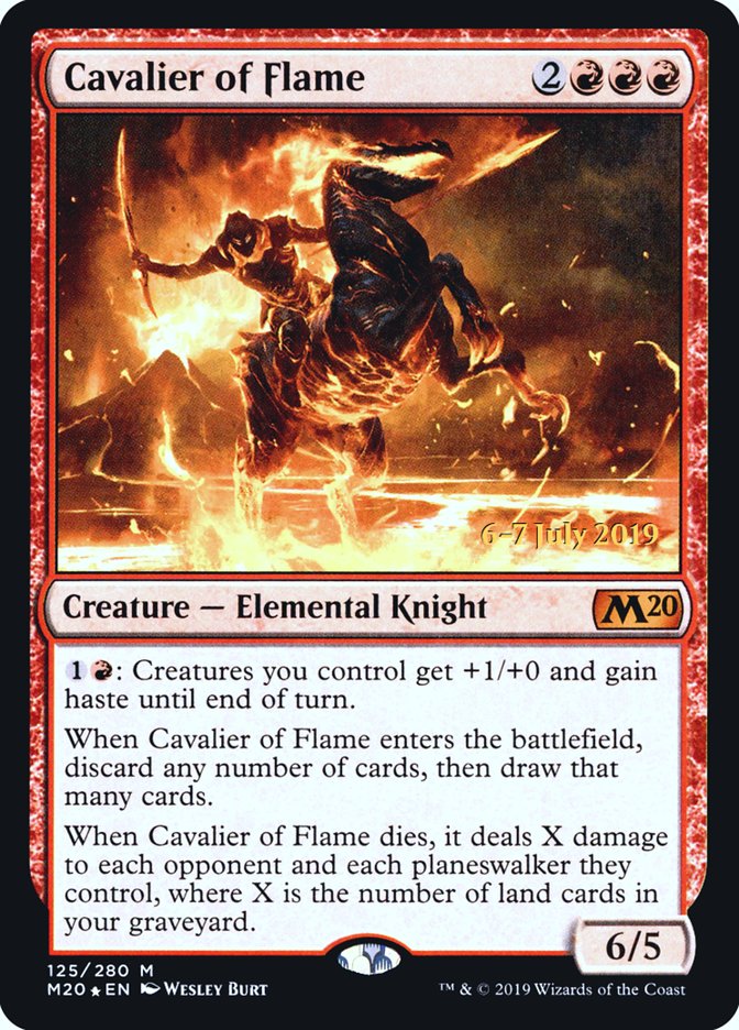 Cavalier of Flame  [Core Set 2020 Prerelease Promos] | Sanctuary Gaming
