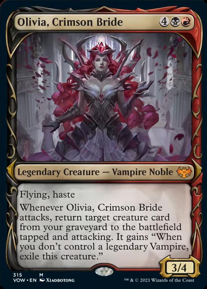 Olivia, Crimson Bride (Showcase Fang Frame) [Innistrad: Crimson Vow] | Sanctuary Gaming