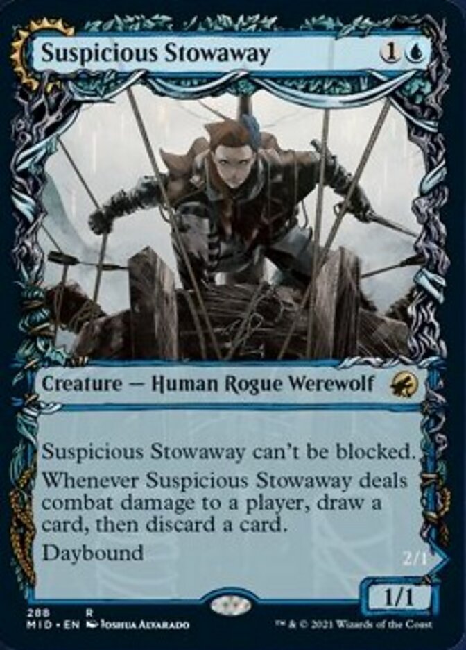 Suspicious Stowaway // Seafaring Werewolf (Showcase Equinox) [Innistrad: Midnight Hunt] | Sanctuary Gaming