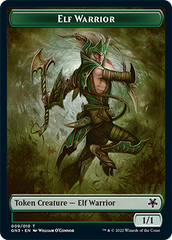 Dragon // Elf Warrior Double-Sided Token [Game Night: Free-for-All Tokens] | Sanctuary Gaming