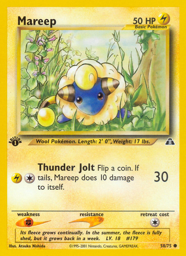 Mareep (58/75) [Neo Discovery 1st Edition] | Sanctuary Gaming