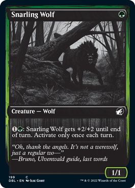 Snarling Wolf (199) [Innistrad: Double Feature] | Sanctuary Gaming
