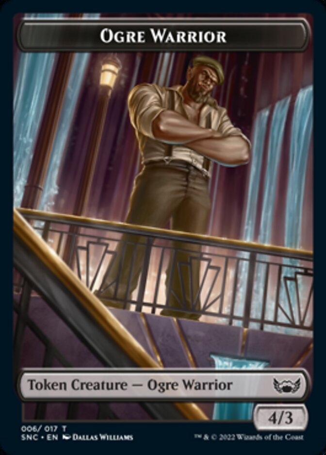 Treasure (014) // Ogre Warrior Double-sided Token [Streets of New Capenna Tokens] | Sanctuary Gaming