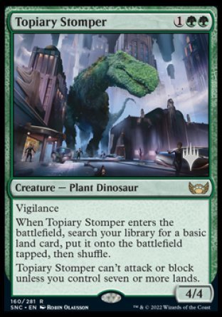 Topiary Stomper (Promo Pack) [Streets of New Capenna Promos] | Sanctuary Gaming
