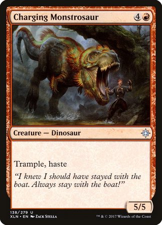 Charging Monstrosaur [Ixalan] | Sanctuary Gaming