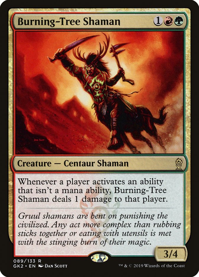 Burning-Tree Shaman [Ravnica Allegiance Guild Kit] | Sanctuary Gaming