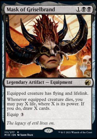 Mask of Griselbrand (Promo Pack) [Innistrad: Midnight Hunt Promos] | Sanctuary Gaming