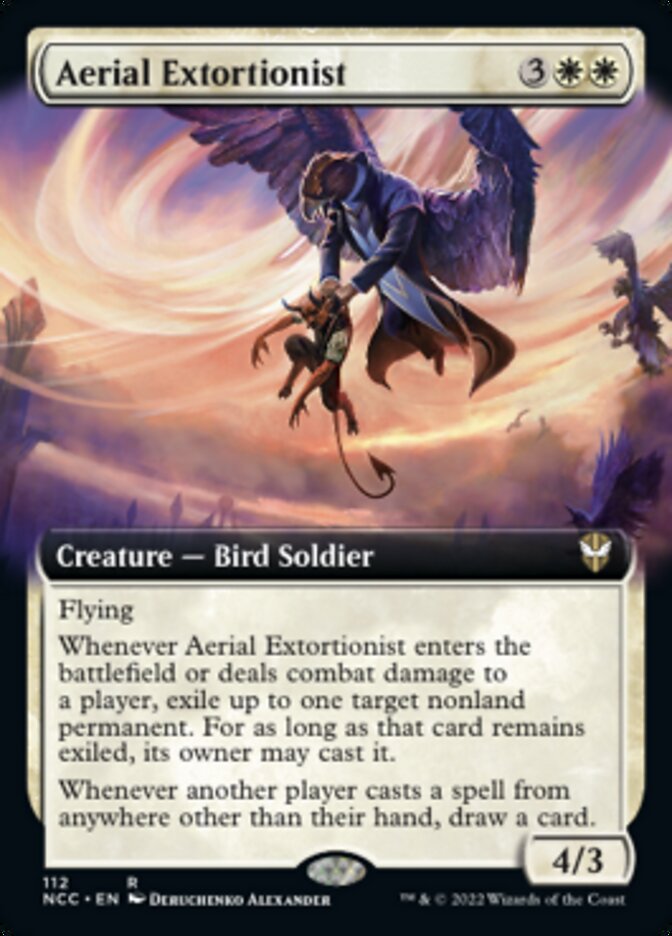 Aerial Extortionist (Extended Art) [Streets of New Capenna Commander] | Sanctuary Gaming