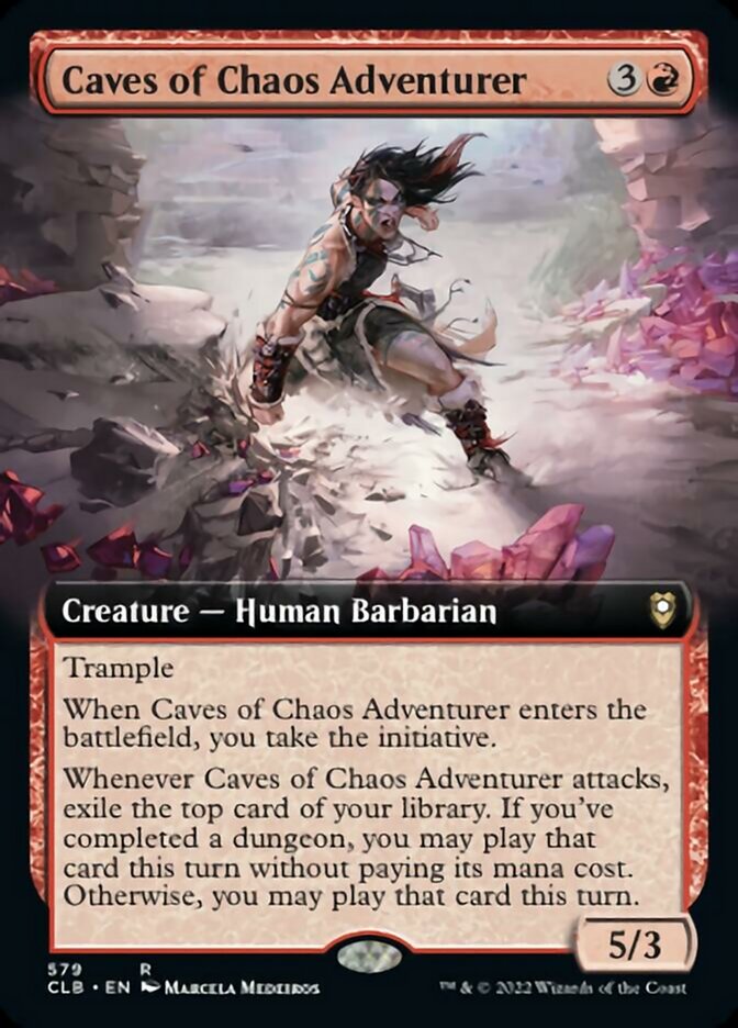 Caves of Chaos Adventurer (Extended Art) [Commander Legends: Battle for Baldur's Gate] | Sanctuary Gaming