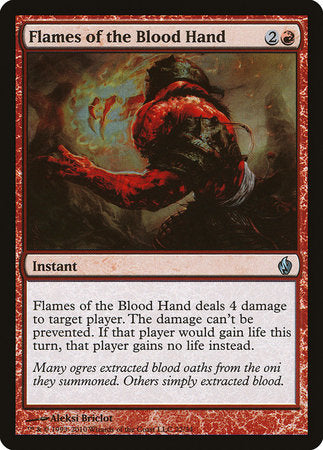 Flames of the Blood Hand [Premium Deck Series: Fire and Lightning] | Sanctuary Gaming