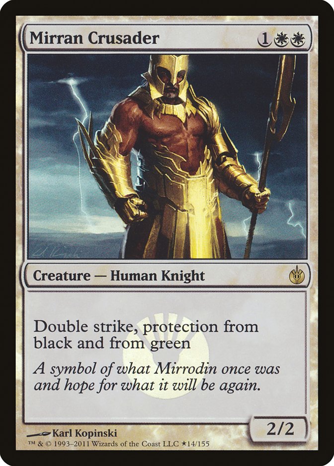 Mirran Crusader (Buy-A-Box) [Mirrodin Besieged Promos] | Sanctuary Gaming