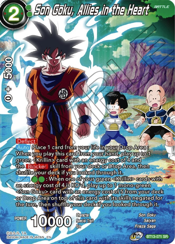 Son Goku, Allies in the Heart (BT13-071) [Theme Selection: History of Son Goku] | Sanctuary Gaming