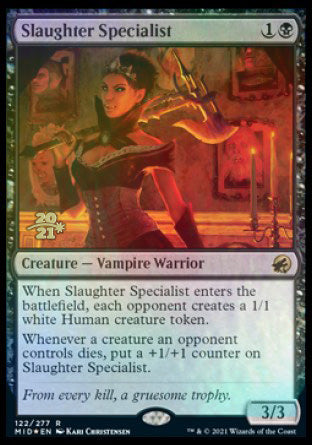 Slaughter Specialist [Innistrad: Midnight Hunt Prerelease Promos] | Sanctuary Gaming