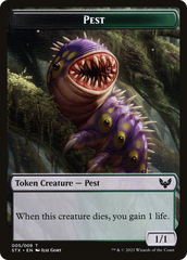 Pest // Jace, Telepath Unbound Emblem Double-Sided Token [Secret Lair: From Cute to Brute Tokens] | Sanctuary Gaming