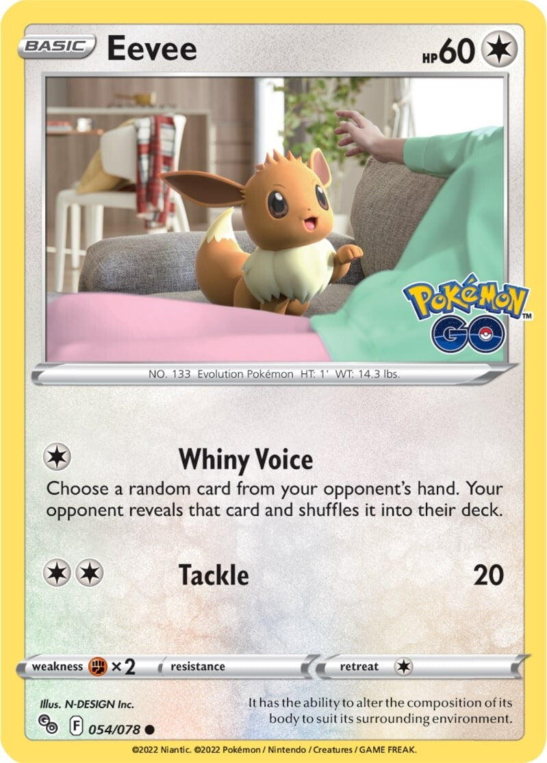 Eevee (054/078) [Pokémon GO] | Sanctuary Gaming
