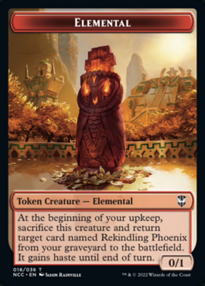 Elemental (018) // Copy Double-sided Token [Streets of New Capenna Commander Tokens] | Sanctuary Gaming