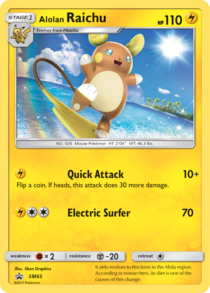 Alolan Raichu (SM65) [Sun & Moon: Black Star Promos] | Sanctuary Gaming