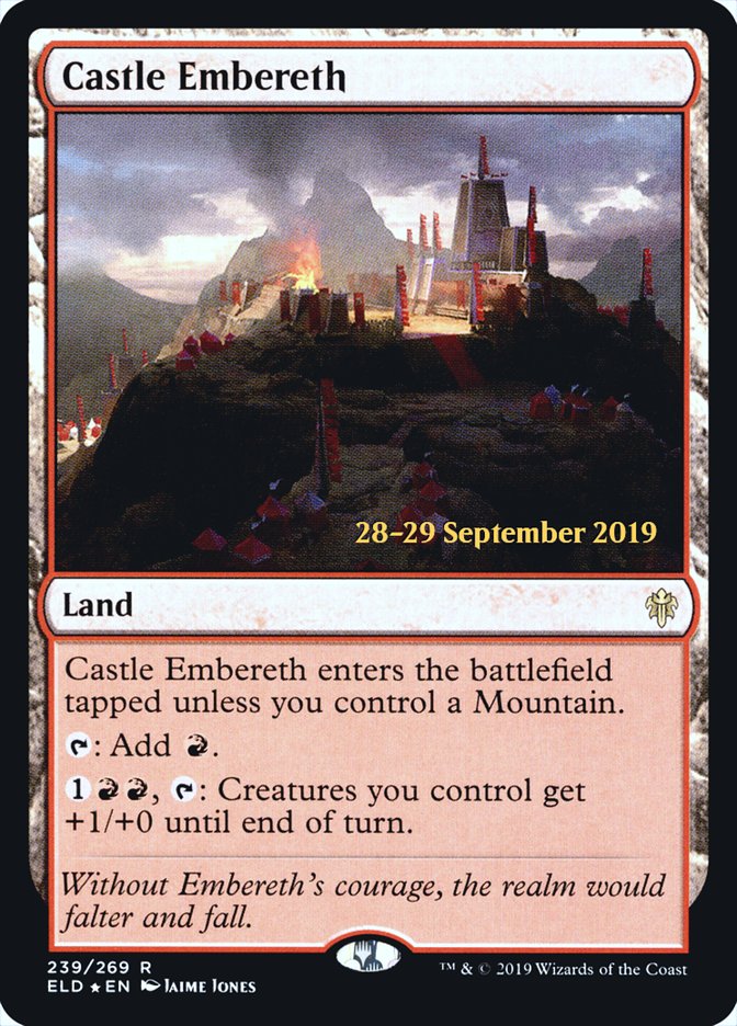 Castle Embereth  [Throne of Eldraine Prerelease Promos] | Sanctuary Gaming