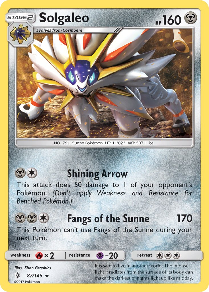 Solgaleo (87/145) (Theme Deck Exclusive) [Sun & Moon: Guardians Rising] | Sanctuary Gaming