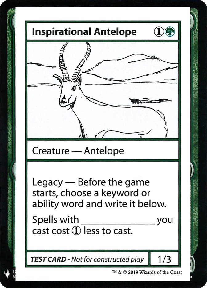 Inspirational Antelope [Mystery Booster Playtest Cards] | Sanctuary Gaming