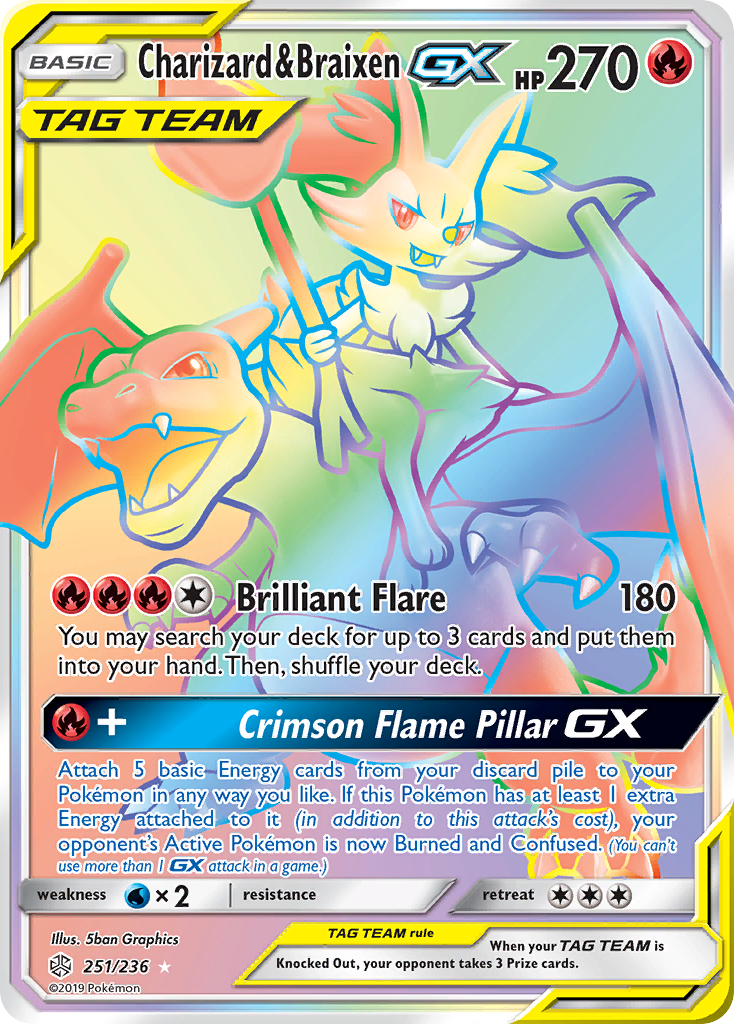 Charizard & Braixen GX (251/236) [Sun & Moon: Cosmic Eclipse] | Sanctuary Gaming