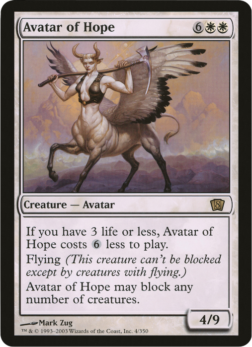 Avatar of Hope (Oversized) [Eighth Edition Box Topper] | Sanctuary Gaming