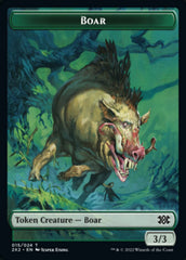 Boar // Knight Double-sided Token [Double Masters 2022 Tokens] | Sanctuary Gaming