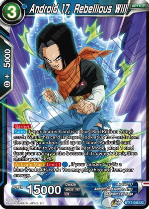 Android 17, Rebellious Will (BT17-046) [Ultimate Squad] | Sanctuary Gaming