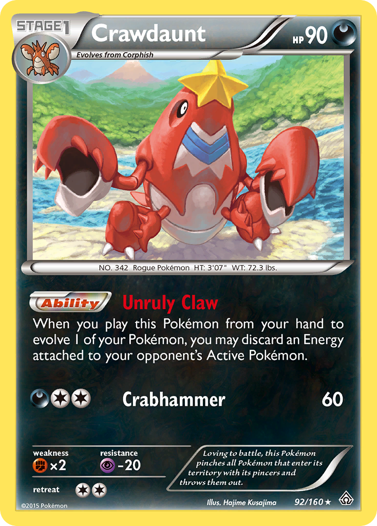 Crawdaunt (92/160) [XY: Primal Clash] | Sanctuary Gaming