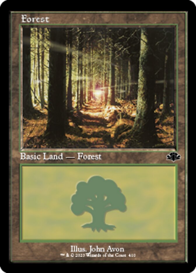 Forest (410) (Retro) [Dominaria Remastered] | Sanctuary Gaming