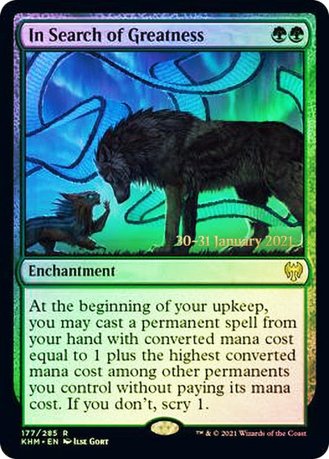 In Search of Greatness  [Kaldheim Prerelease Promos] | Sanctuary Gaming