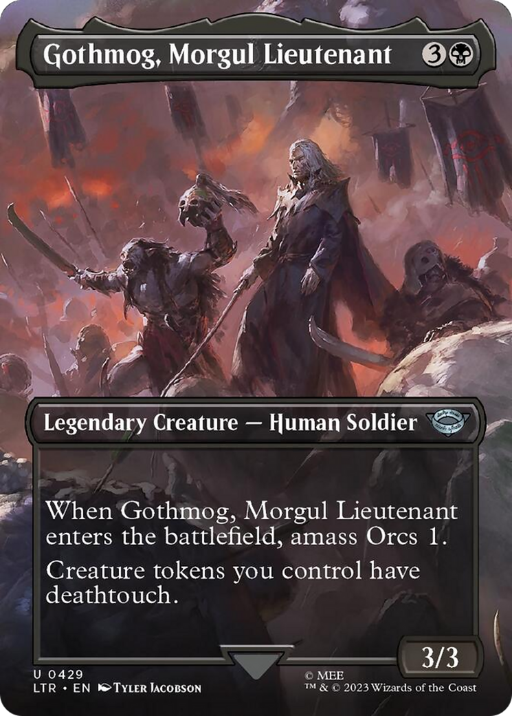 Gothmog, Morgul Lieutenant (Borderless Alternate Art) [The Lord of the Rings: Tales of Middle-Earth] | Sanctuary Gaming