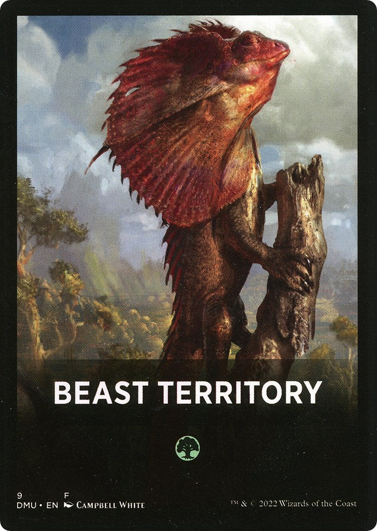 Beast Territory Theme Card [Dominaria United Tokens] | Sanctuary Gaming