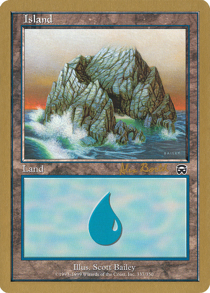 Island (ab337a) (Alex Borteh) [World Championship Decks 2001] | Sanctuary Gaming
