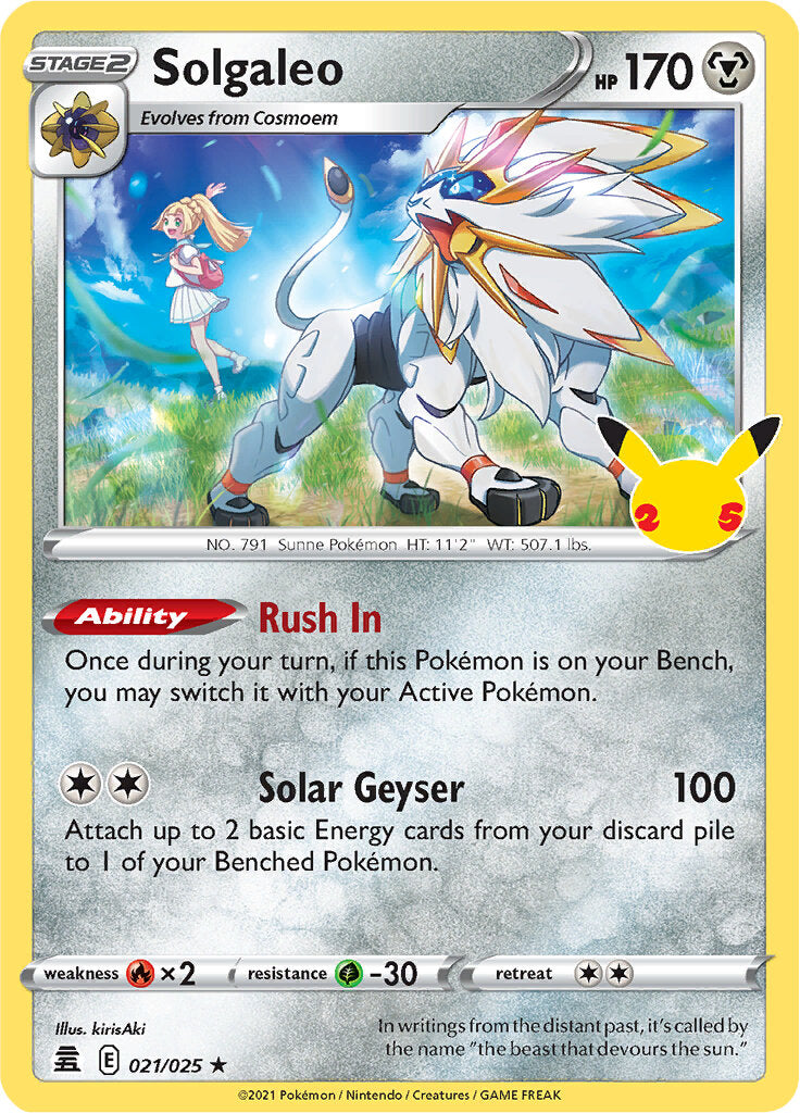 Solgaleo (021/025) [Celebrations: 25th Anniversary] | Sanctuary Gaming