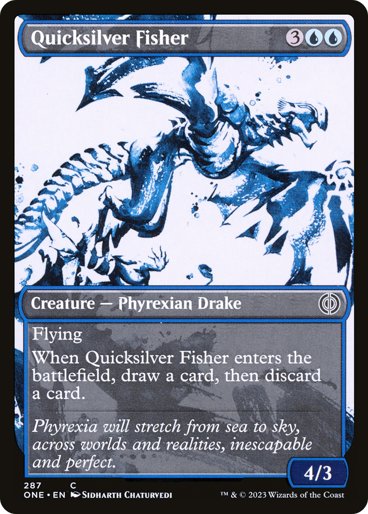 Quicksilver Fisher (Showcase Ichor) [Phyrexia: All Will Be One] | Sanctuary Gaming