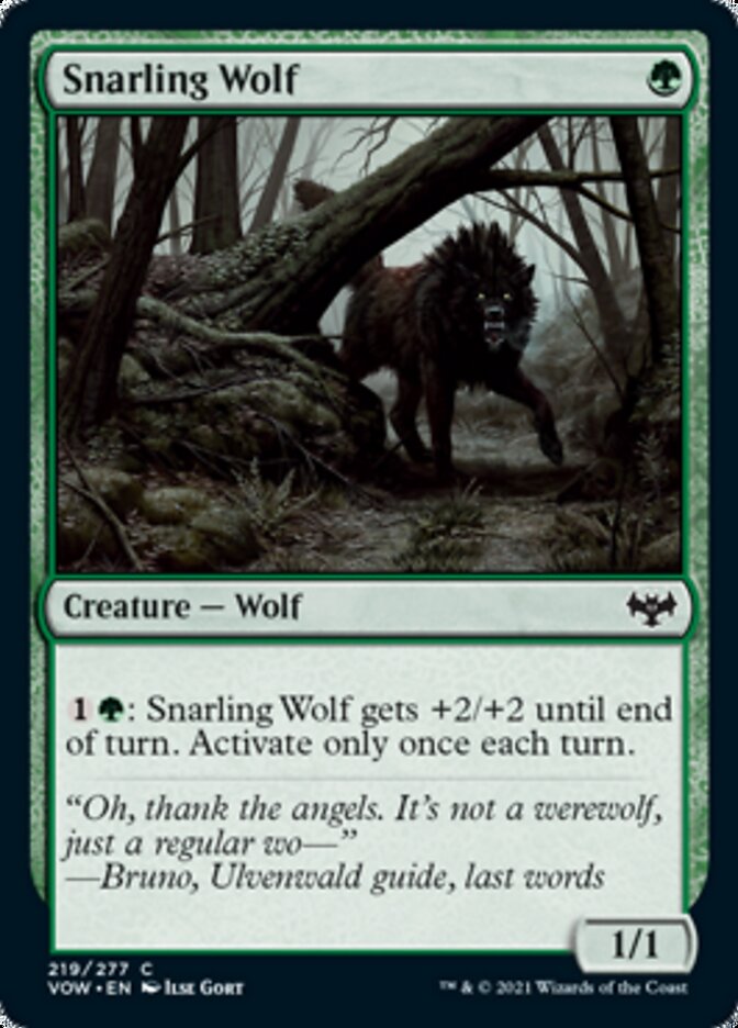 Snarling Wolf [Innistrad: Crimson Vow] | Sanctuary Gaming