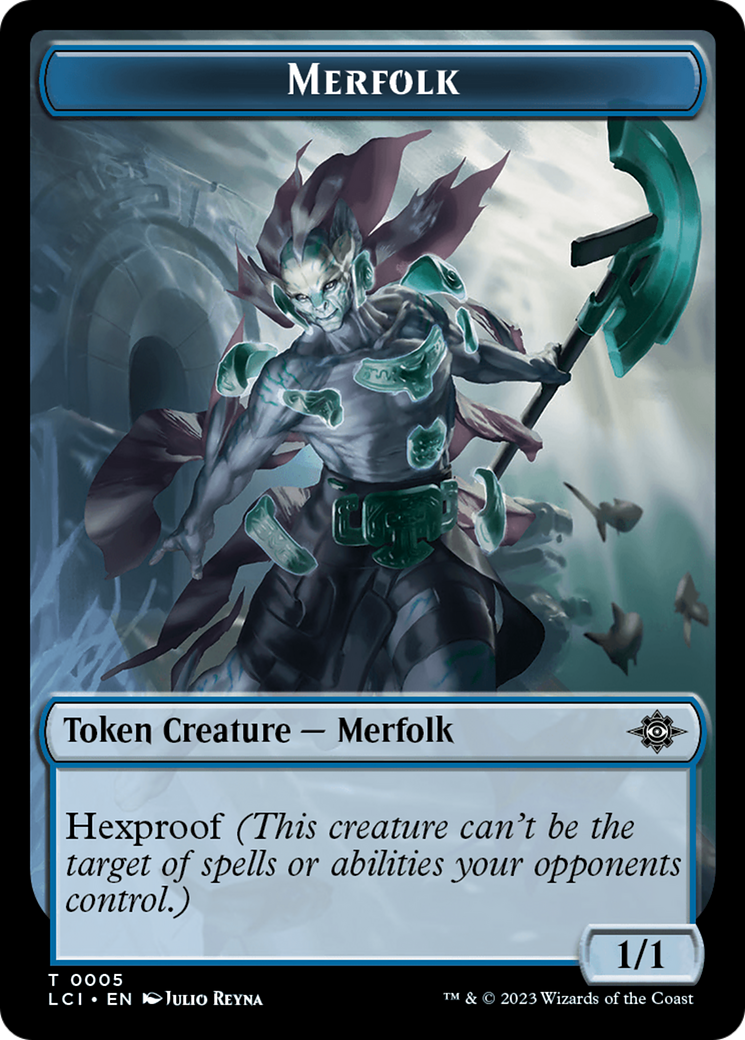 Copy // Merfolk (0005) Double-Sided Token [The Lost Caverns of Ixalan Commander Tokens] | Sanctuary Gaming