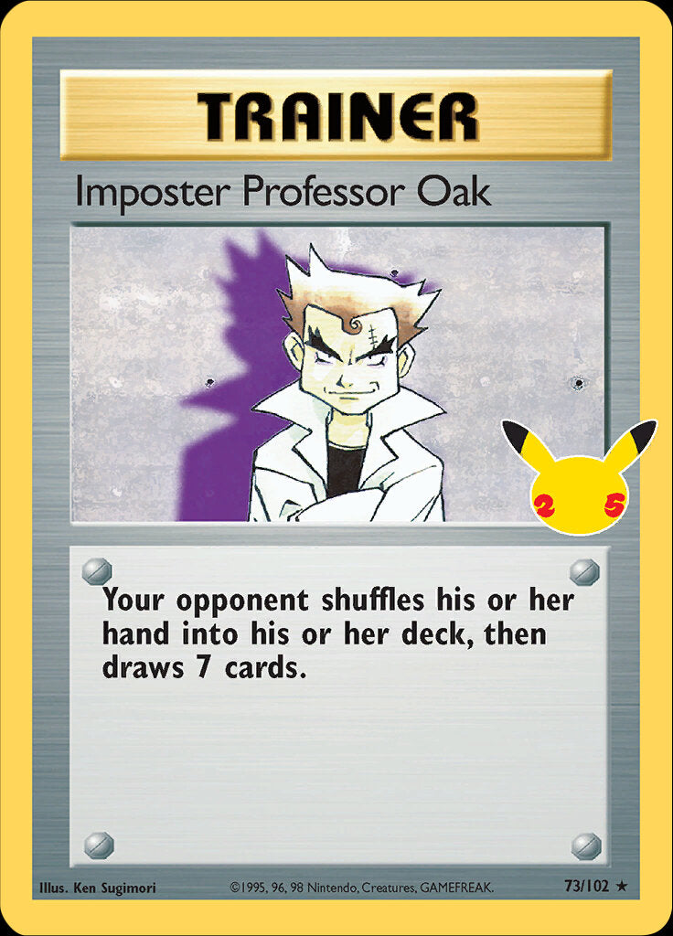 Imposter Professor Oak (73/102) [Celebrations: 25th Anniversary - Classic Collection] | Sanctuary Gaming