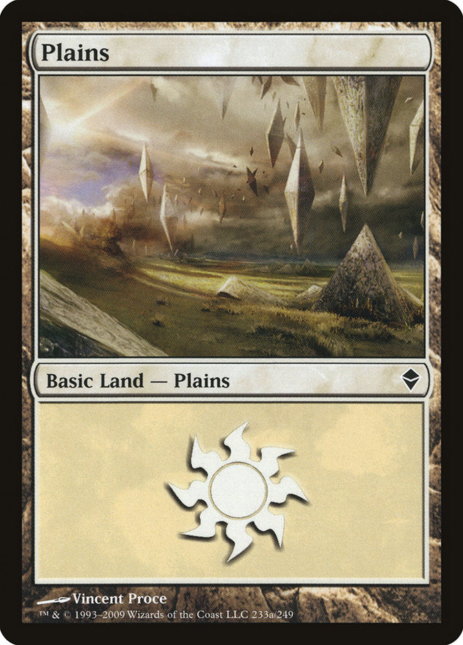 Plains (233a) [Zendikar] | Sanctuary Gaming