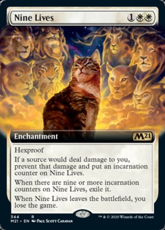 Nine Lives (Extended Art) [Core Set 2021] | Sanctuary Gaming