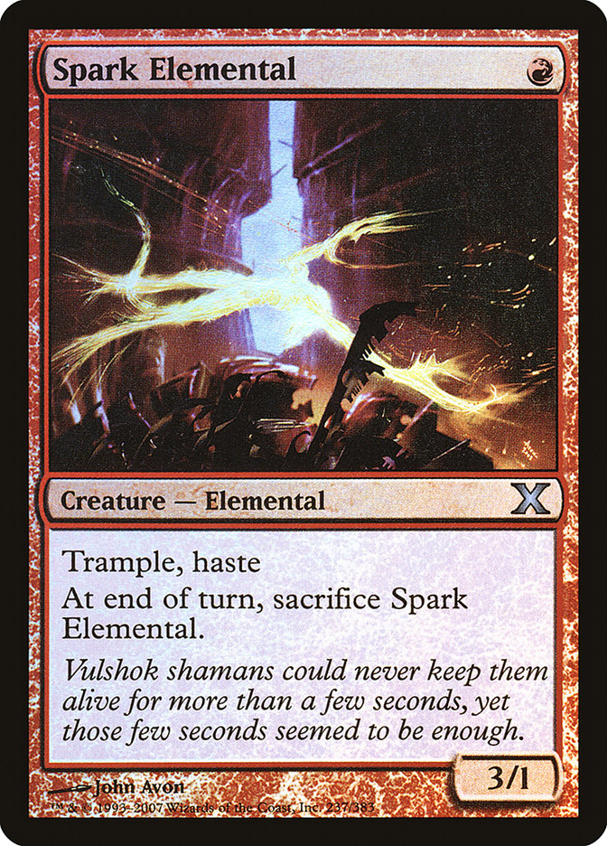 Spark Elemental (Premium Foil) [Tenth Edition] | Sanctuary Gaming