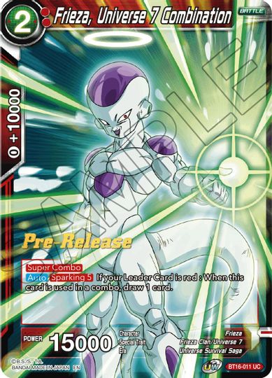 Frieza, Universe 7 Combination (BT16-011) [Realm of the Gods Prerelease Promos] | Sanctuary Gaming