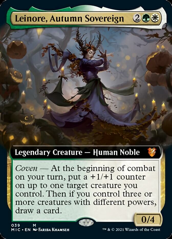 Leinore, Autumn Sovereign (Extended) [Innistrad: Midnight Hunt Commander] | Sanctuary Gaming