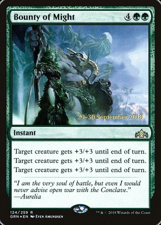 Bounty of Might [Guilds of Ravnica Promos] | Sanctuary Gaming