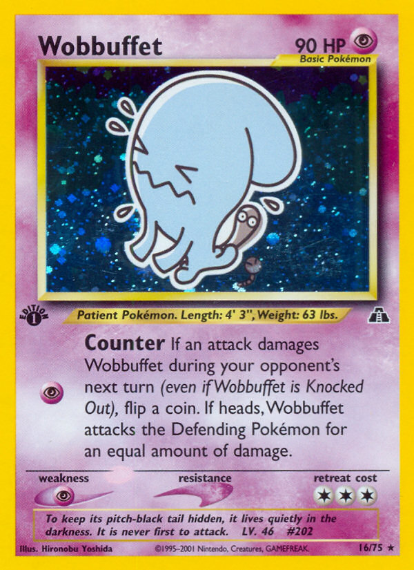 Wobbuffet (16/75) [Neo Discovery 1st Edition] | Sanctuary Gaming