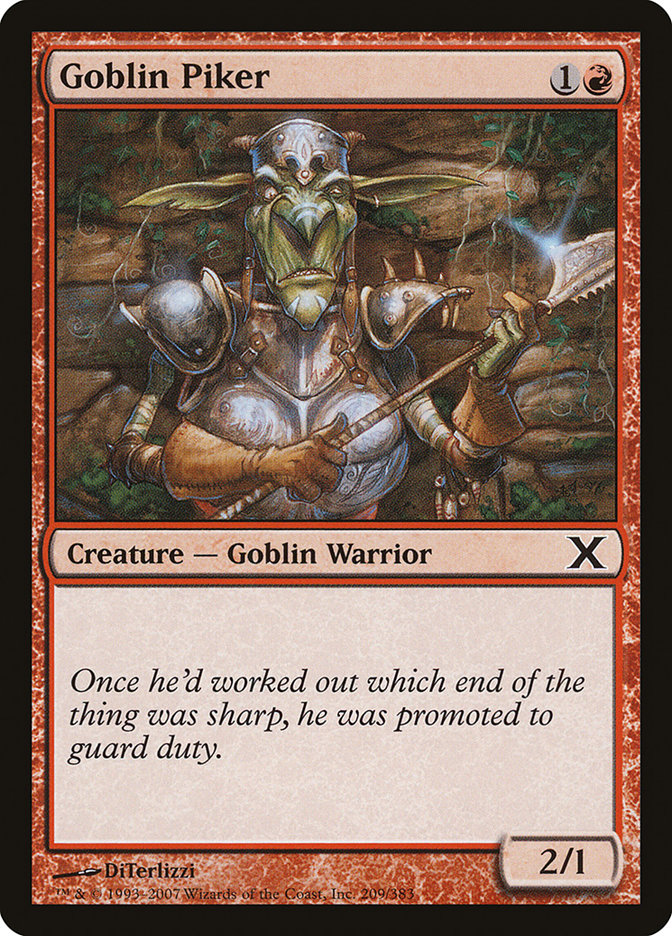 Goblin Piker [Tenth Edition] | Sanctuary Gaming