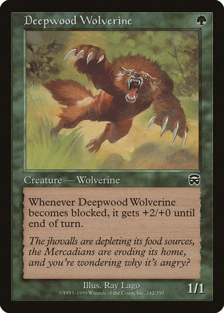 Deepwood Wolverine [Mercadian Masques] | Sanctuary Gaming